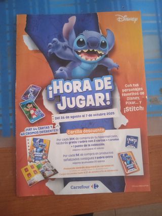 Cambio Cromos Carrefour Hora de Jugar Disney Stitc