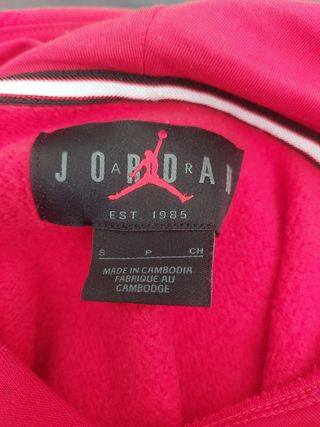 Sudadera Jordan Roja con Capucha y Bolsillo