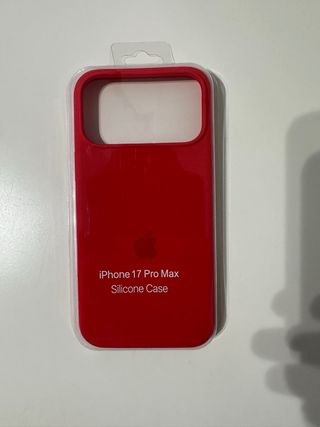 Funda iPhone 17 Pro Max Roja Silicona