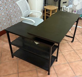 Escritorio y silla negro extensible NUEVO 