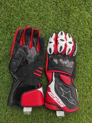 Guantes Moto Alpinestars Cuero Rojo/Negro