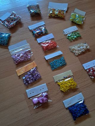 Abalorios para bisutería - Multicolor y Morado
