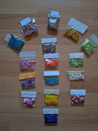 Abalorios para bisutería - Multicolor y Morado