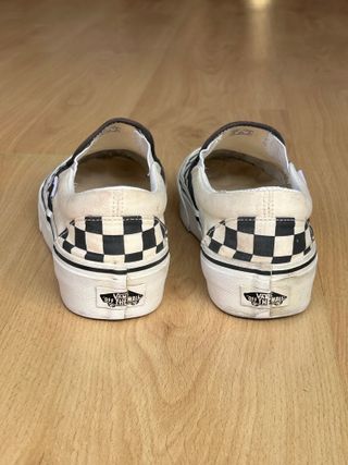 Zapatillas Vans 37 Slip On Platformas checkerboard