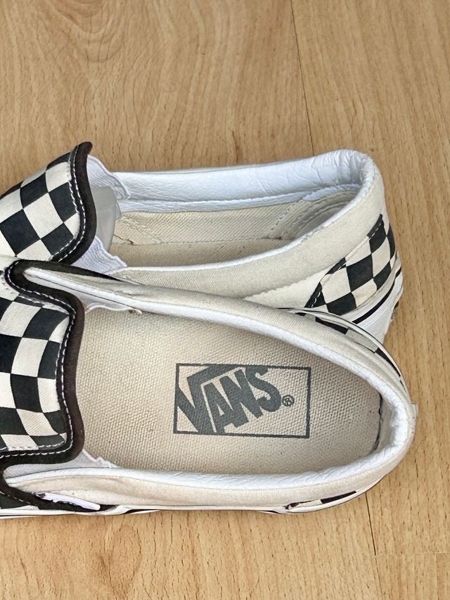 Zapatillas Vans 37 Slip On Platformas checkerboard