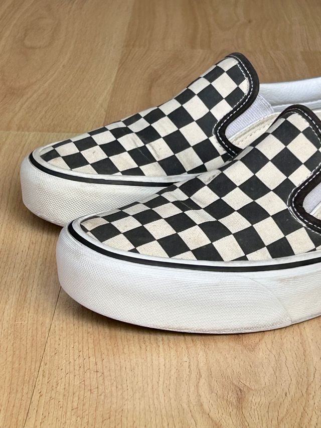 Zapatillas Vans 37 Slip On Platformas checkerboard