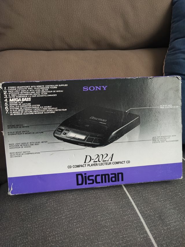 Sony Discman D-202A senza audio.