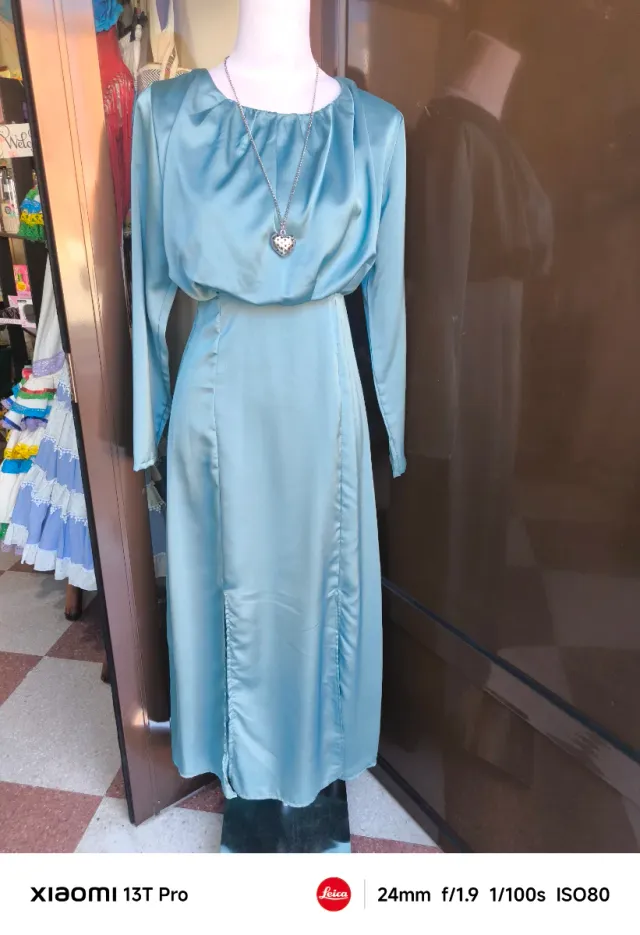Vestido azul talla única
