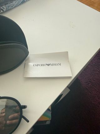 Gafas de sol Emporio Armani negras y plateadas