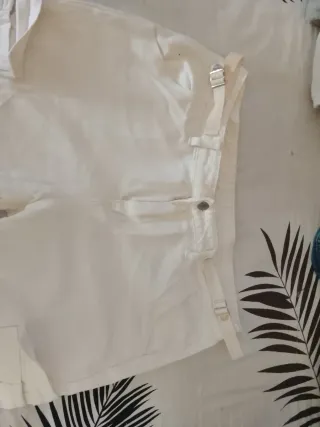 Pantalón cargo blanco hombre