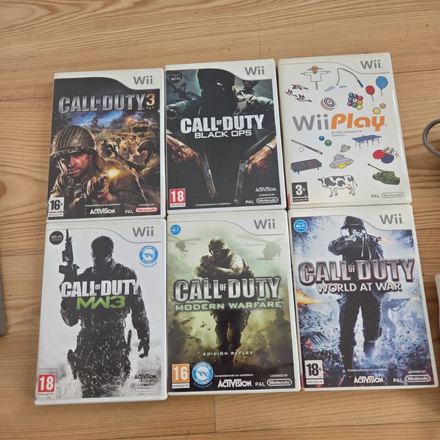 Consola Wii + 4 Juegos Call of Duty