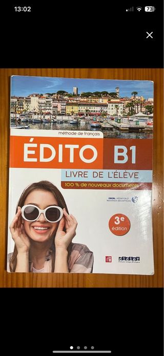 libro de francés B1 EDITO cahier activite et livre