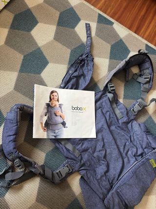 Mochila Porta Bebés Boba X Azul evolutiva