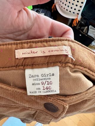 Falda marrón Zara
