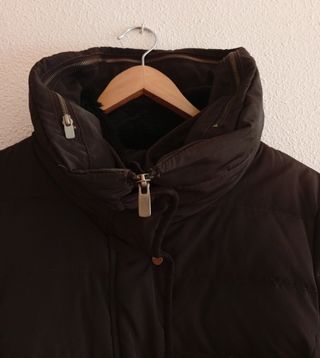 Abrigo plumífero marrón Talla M