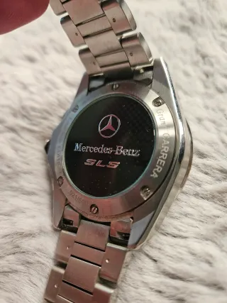  Reloj Deportivo Cronógrafo Negro/Plata