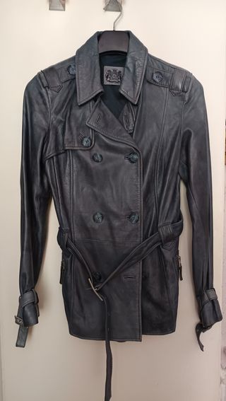 Chaqueta Javier Simorra Piel Azul Talla S