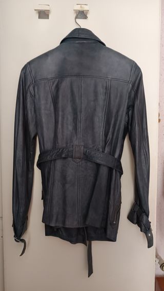 Chaqueta Javier Simorra Piel Azul Talla S