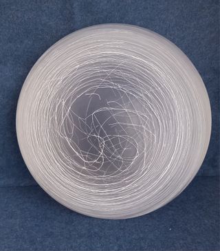 Plafoniera Murano in pasta di vetro effetto lunare