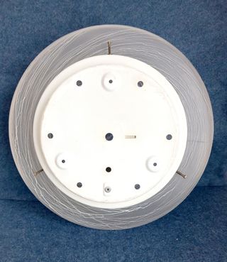 Plafoniera Murano in pasta di vetro effetto lunare