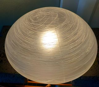 Plafoniera Murano in pasta di vetro effetto lunare