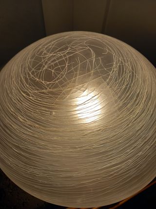 Plafoniera Murano in pasta di vetro effetto lunare