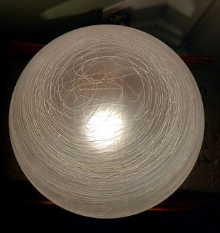 Plafoniera Murano in pasta di vetro effetto lunare