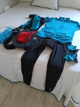 Lote Ropa Ciclismo y Mochila Hidratación