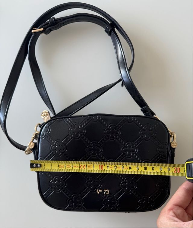 Borsa V73 nera con fantasia