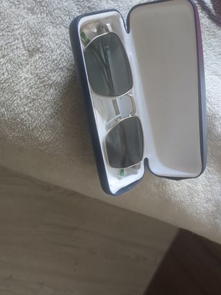 Gafas de Sol Lacoste Plata y Negro