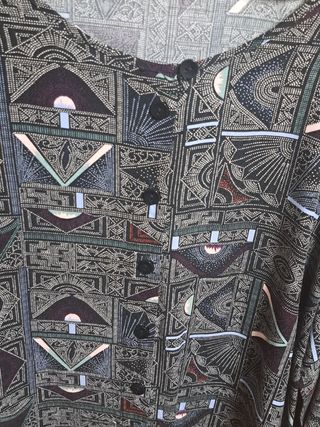 Camisa mujer manga larga estampada