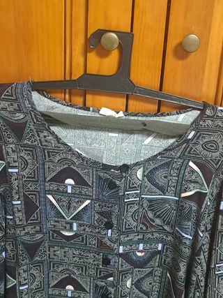 Camisa mujer manga larga estampada