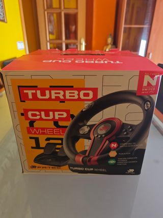 Volante Turbo Cup para Nintendo Switch y PC