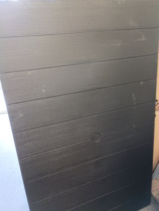 Base mesa jardín plástico negra nueva sin patas 