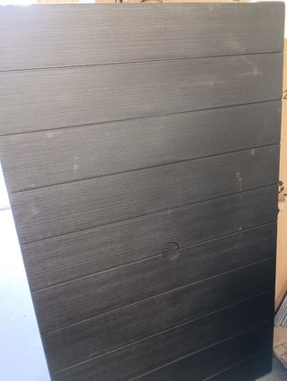 Base mesa jardín plástico negra nueva sin patas 