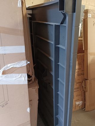 Base mesa jardín plástico negra nueva sin patas 