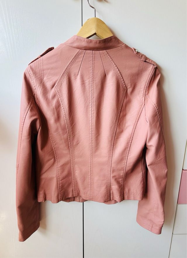 Chaqueta Biker Rosa