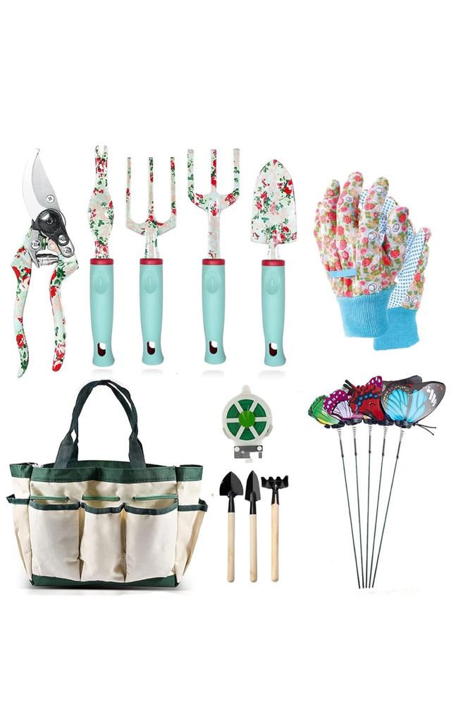 Juego Herramientas Jardinería Flores