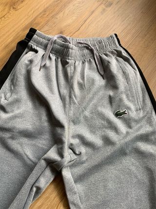 Chándal Lacoste Gris y Negro