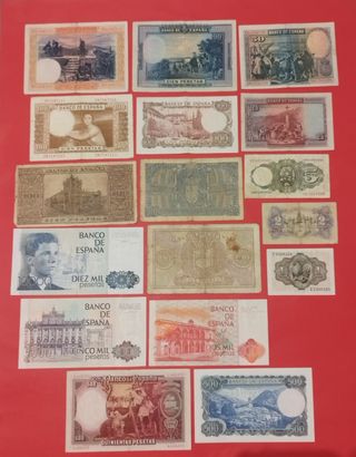Lote 17  Billetes Pesetas Españolas