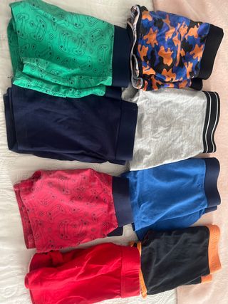Lote 8 calzoncillos niño talla 5-6