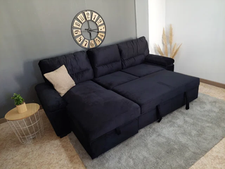 OFERTA!! Sofá Cama Negro con Arcón