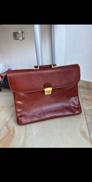 Bolso de cuero auténtico
