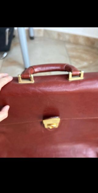 Bolso de cuero auténtico