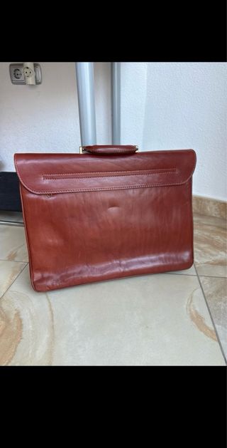 Bolso de cuero auténtico