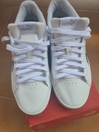 Zapatillas Puma Talla 42 Blancas con negro