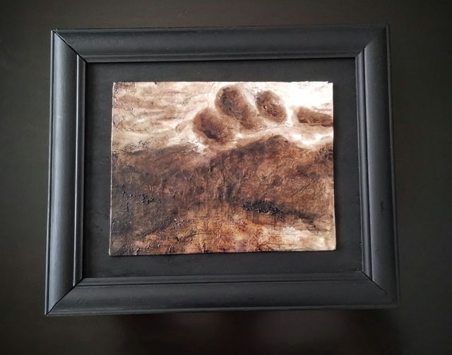 Quadro Sull'Etna d'Autunno Carta, cartone, legno