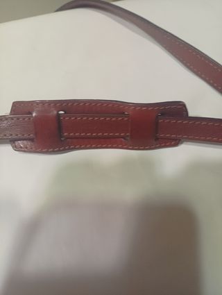 Bolso bandolera piel Cagi marrón 21 x19 