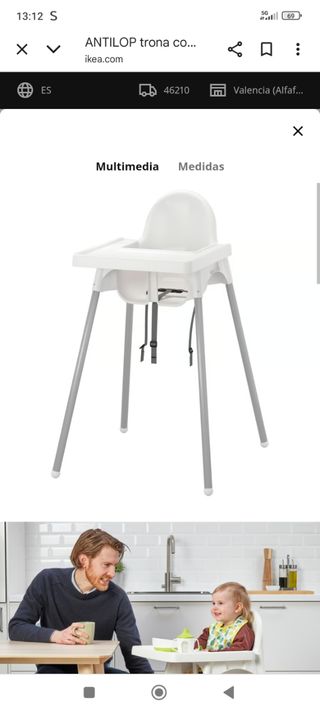 Trona bebé ANTILOP IKEA