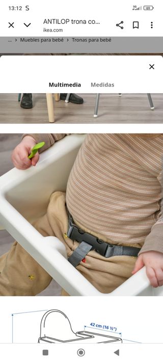 Trona bebé ANTILOP IKEA